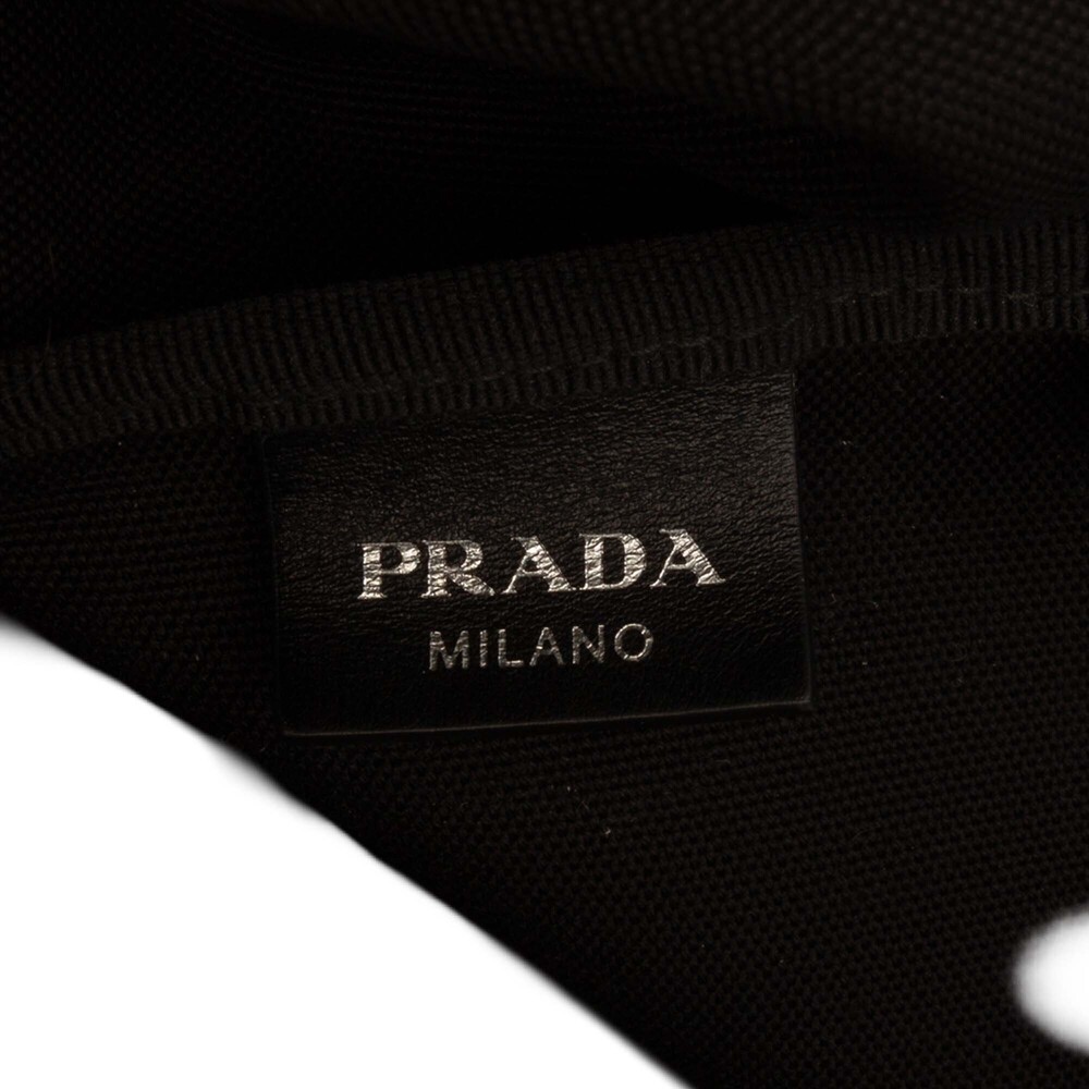 Pre-Loved Prada Canvas Canapa Printed Banana Tote - Picture 5 of 7